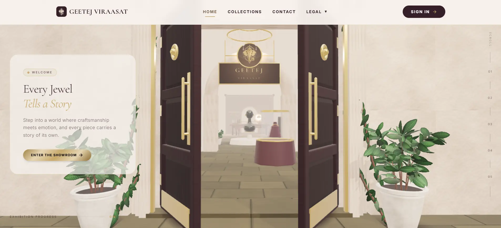 Geetej Viraasat Luxury Virtual Showroom